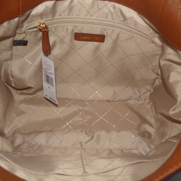 New Michael Kors Fulton Large Slouchy Shoulder Bag Brown - Picture 5 of 7